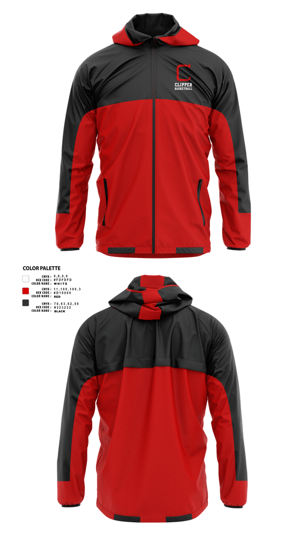 Windbreaker, Columbiana High School Basketball, Men's Basketball, Teamtime, Team time, sublimation, custom sports apparel, team uniforms, spirit wear, spiritwear, sports uniforms, custom shirts, team store, custom team store, fundraiser sports, apparel fundraiser