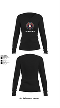 2D INTEL BN S1 60990393 Women's Long Sleeve V-neck Shirt -1 22