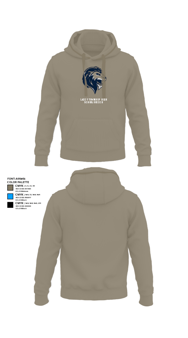 Hoodie, Lacey Township High School Soccer, Men's Soccer, Teamtime, Team time, sublimation, custom sports apparel, team uniforms, spirit wear, spiritwear, sports uniforms, custom shirts, team store, custom team store, fundraiser sports, apparel fundraiser