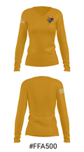North Montgomery High School Tennis 34970956 Women's Long Sleeve V-neck Shirt - 20