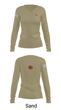 Fury company 68033597 Women's Long Sleeve V-neck Shirt - 97
