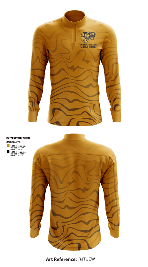 Quarter Zip Jacket, Johnnie R Carr Middle School Basketball, Women's Basketball, Teamtime, Team time, sublimation, custom sports apparel, team uniforms, spirit wear, spiritwear, sports uniforms, custom shirts, team store, custom team store, fundraiser sports, apparel fundraiser