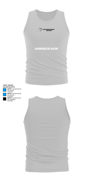 Tank Top, Hammerheads Racing, Spirit Store, Teamtime, Team time, sublimation, custom sports apparel, team uniforms, spirit wear, spiritwear, sports uniforms, custom shirts, team store, custom team store, fundraiser sports, apparel fundraiser