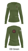 Local 5386 36178250 Women's Long Sleeve V-neck Shirt - 57