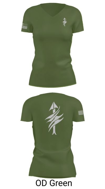 3rd Battalion 2nd Marines Scout Sniper Platoon 1879947 Women's Short Sleeve V-neck Shirt - 48