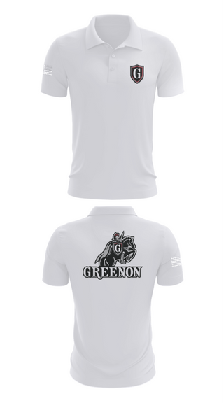 Short Sleeve Performance Polo, Greenon Knights, Women's Volleyball, Teamtime, Team time, sublimation, custom sports apparel, team uniforms, spirit wear, spiritwear, sports uniforms, custom shirts, team store, custom team store, fundraiser sports, apparel fundraiser