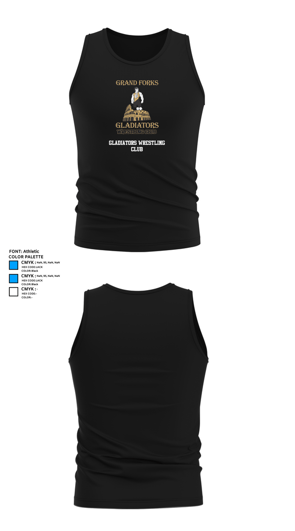 Tank Top, Gladiators Wrestling Club, Wrestling, Teamtime, Team time, sublimation, custom sports apparel, team uniforms, spirit wear, spiritwear, sports uniforms, custom shirts, team store, custom team store, fundraiser sports, apparel fundraiser