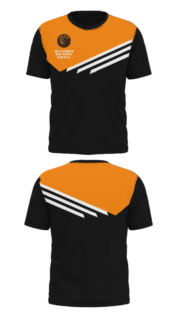 Short Sleeve Performance Shirt, New Lexington High School Baseball, Baseball, Teamtime, Team time, sublimation, custom sports apparel, team uniforms, spirit wear, spiritwear, sports uniforms, custom shirts, team store, custom team store, fundraiser sports, apparel fundraiser