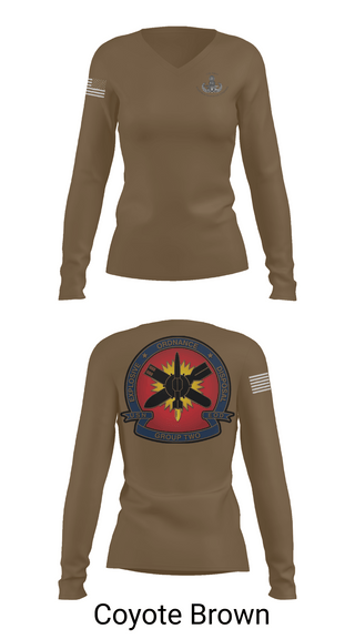 Womens Long Sleeve Vneck Shirt, EODMU 2, , Teamtime, Team time, sublimation, custom sports apparel, team uniforms, spirit wear, spiritwear, sports uniforms, custom shirts, team store, custom team store, fundraiser sports, apparel fundraiser