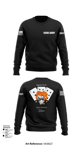 Crew Neck Sweatshirt, 397TH SC, Army, Teamtime, Team time, sublimation, custom sports apparel, team uniforms, spirit wear, spiritwear, sports uniforms, custom shirts, team store, custom team store, fundraiser sports, apparel fundraiser