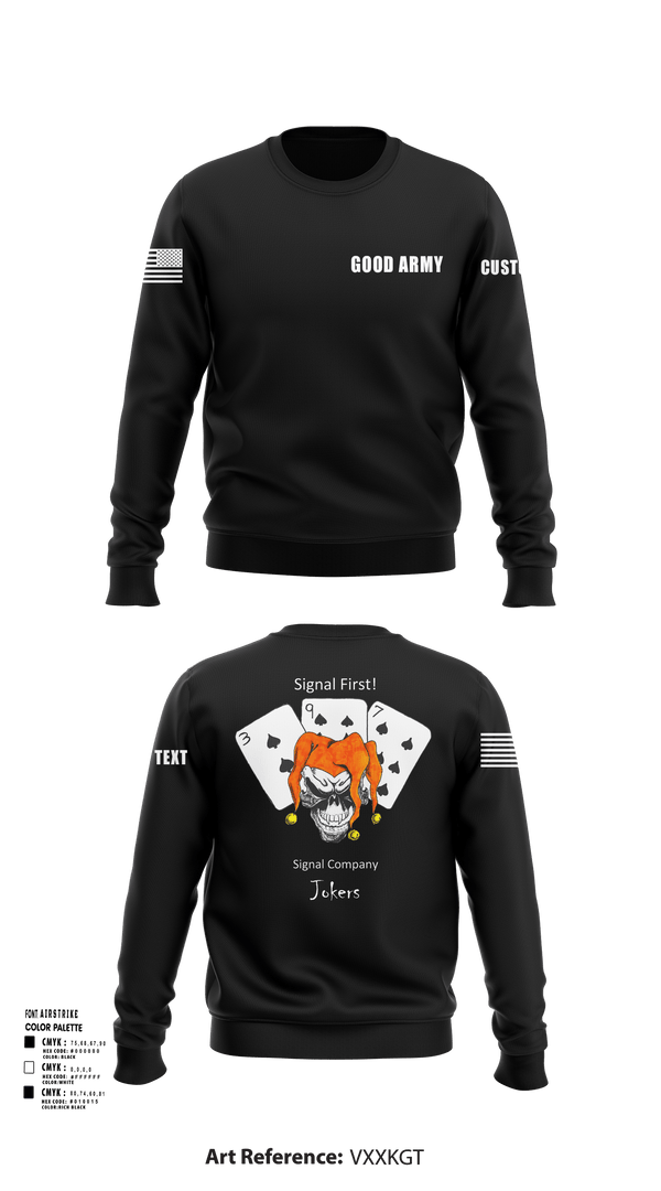Crew Neck Sweatshirt, 397TH SC, Army, Teamtime, Team time, sublimation, custom sports apparel, team uniforms, spirit wear, spiritwear, sports uniforms, custom shirts, team store, custom team store, fundraiser sports, apparel fundraiser