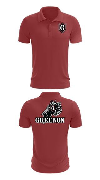 Short Sleeve Performance Polo, Greenon Knights, Women's Volleyball, Teamtime, Team time, sublimation, custom sports apparel, team uniforms, spirit wear, spiritwear, sports uniforms, custom shirts, team store, custom team store, fundraiser sports, apparel fundraiser