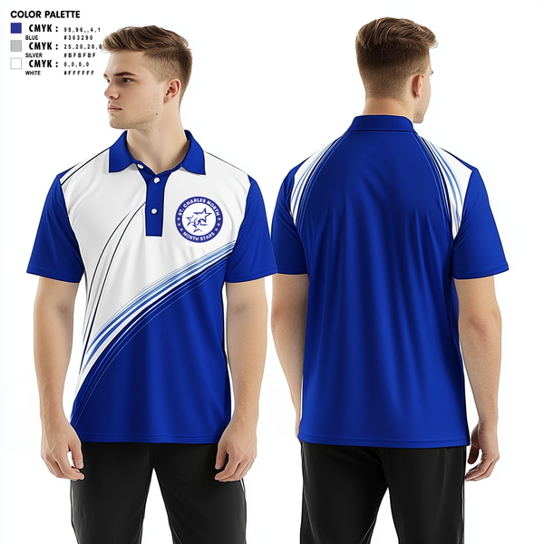 Short Sleeve Performance Polo, St Charles North High School Bowling, Bowling, Teamtime, Team time, sublimation, custom sports apparel, team uniforms, spirit wear, spiritwear, sports uniforms, custom shirts, team store, custom team store, fundraiser sports, apparel fundraiser
