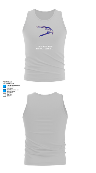 Tank Top, Ellinwood High School Football, Football, Teamtime, Team time, sublimation, custom sports apparel, team uniforms, spirit wear, spiritwear, sports uniforms, custom shirts, team store, custom team store, fundraiser sports, apparel fundraiser
