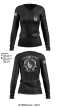 OZARK FIRE 56967541 Women's Long Sleeve V-neck Shirt - 102