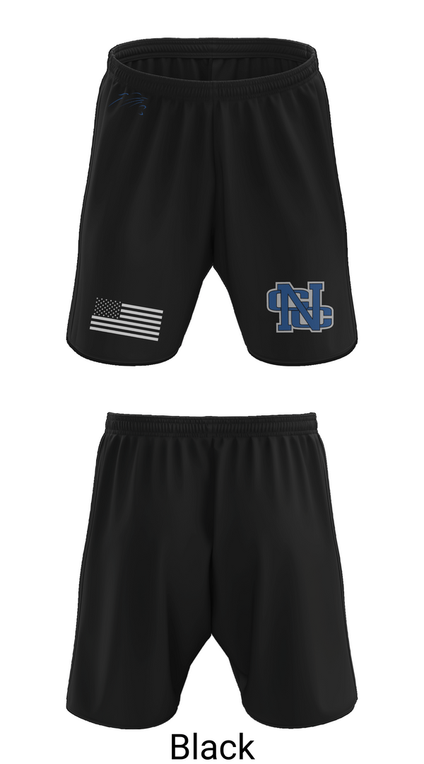 Athletic Shorts With Pockets, Nouvel Catholic Central High School Bowling, Bowling, Teamtime, Team time, sublimation, custom sports apparel, team uniforms, spirit wear, spiritwear, sports uniforms, custom shirts, team store, custom team store, fundraiser sports, apparel fundraiser