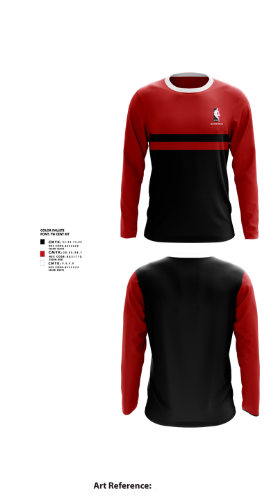 Next Level Pro Am Basketball Association 92958331 Long Sleeve Performance Shirt 1