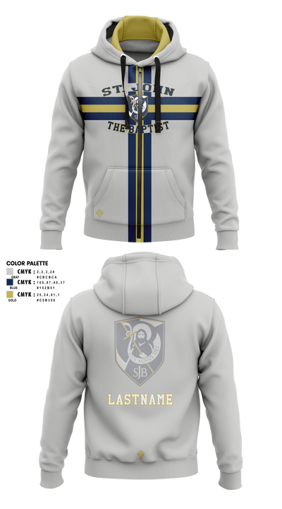 St. John The Baptist K-8 8405823 Zip Hoodie - 4