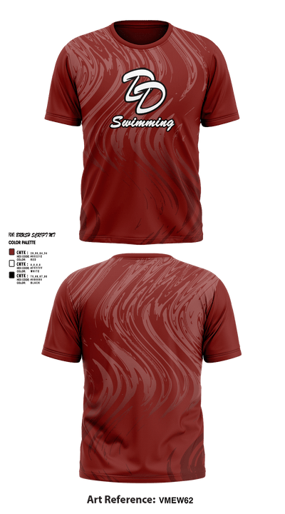 David Douglas High School Swimming 22345168 Short Sleeve Performance Shirt - 3