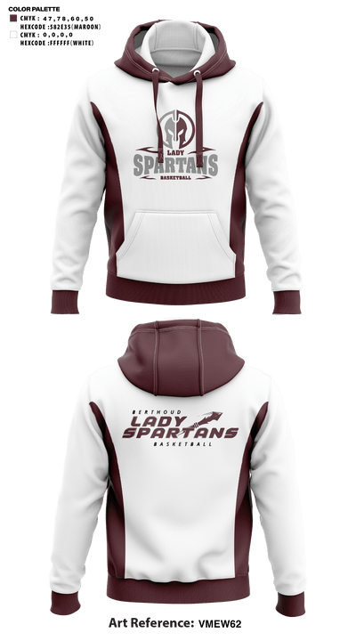 Berthoud High School Basketball 89019870 Hoodie - 41