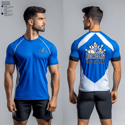 Fort Edward High School Bowling 94842888 Short Sleeve Performance Shirt - 2 (1)