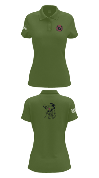 Women's Short Sleeve Performance Polo, 386th ECES/CEF, Fire Department, Teamtime, Team time, sublimation, custom sports apparel, team uniforms, spirit wear, spiritwear, sports uniforms, custom shirts, team store, custom team store, fundraiser sports, apparel fundraiser