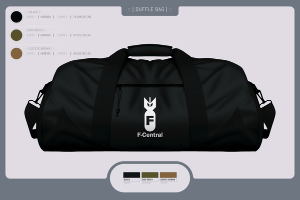 Duffle Bag, F Central, Police, Teamtime, Team time, sublimation, custom sports apparel, team uniforms, spirit wear, spiritwear, sports uniforms, custom shirts, team store, custom team store, fundraiser sports, apparel fundraiser