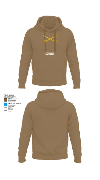 Hoodie, Cowboy, Army, Teamtime, Team time, sublimation, custom sports apparel, team uniforms, spirit wear, spiritwear, sports uniforms, custom shirts, team store, custom team store, fundraiser sports, apparel fundraiser