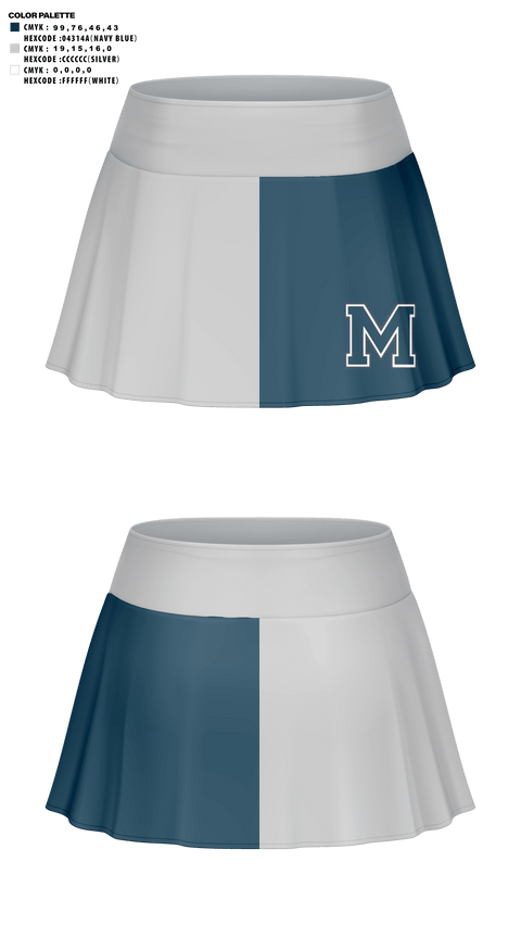 Skort, Marysville High School Cheer, Cheer, Teamtime, Team time, sublimation, custom sports apparel, team uniforms, spirit wear, spiritwear, sports uniforms, custom shirts, team store, custom team store, fundraiser sports, apparel fundraiser