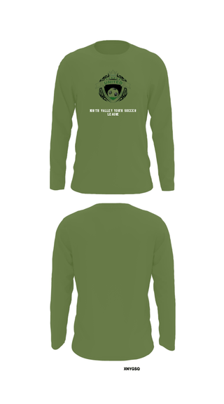 Long Sleeve Performance Shirt, North Valley Youth Soccer League, Men's Soccer, Teamtime, Team time, sublimation, custom sports apparel, team uniforms, spirit wear, spiritwear, sports uniforms, custom shirts, team store, custom team store, fundraiser sports, apparel fundraiser
