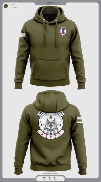 1-169th E Company 36132631 Hoodie - 2