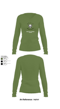 Node 66216 Bandwidth Bandits 75270738 Women's Long Sleeve V-neck Shirt - 42