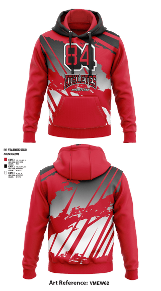 Hoodie, 84 Athletes Wrestling, Wrestling, Teamtime, Team time, sublimation, custom sports apparel, team uniforms, spirit wear, spiritwear, sports uniforms, custom shirts, team store, custom team store, fundraiser sports, apparel fundraiser