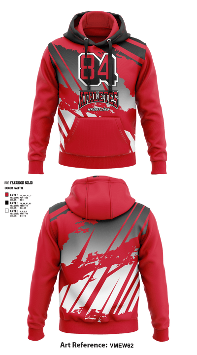 84 Athletes Wrestling 19067308 Hoodie - 1