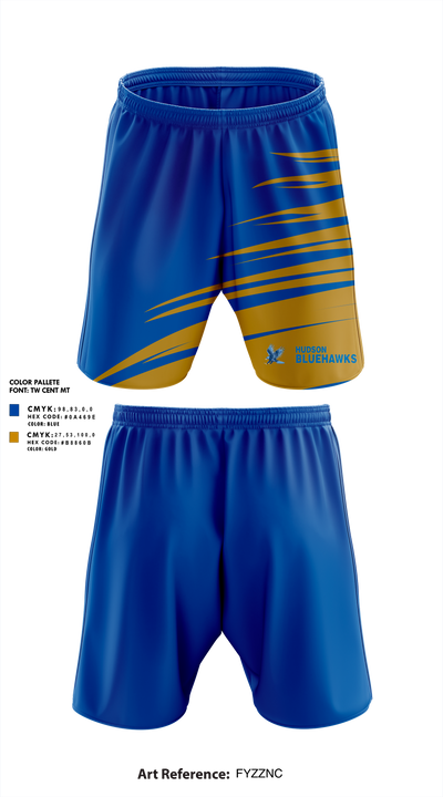 Hudson High School Bowling 54048598 Athletic Shorts With Pockets - 1