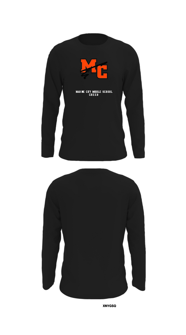 Long Sleeve Performance Shirt, Marine City Middle School Cheer, Cheer, Teamtime, Team time, sublimation, custom sports apparel, team uniforms, spirit wear, spiritwear, sports uniforms, custom shirts, team store, custom team store, fundraiser sports, apparel fundraiser