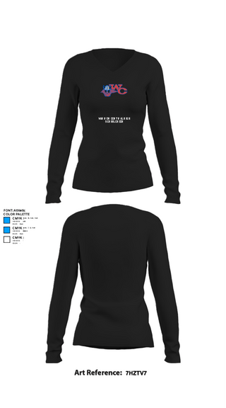 Womens Long Sleeve Vneck Shirt, Warren Central High School Cheer, Cheer, Teamtime, Team time, sublimation, custom sports apparel, team uniforms, spirit wear, spiritwear, sports uniforms, custom shirts, team store, custom team store, fundraiser sports, apparel fundraiser
