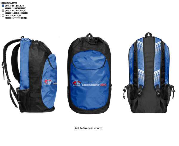 Gear Bag, Estacado High School Cheer, Cheer, Teamtime, Team time, sublimation, custom sports apparel, team uniforms, spirit wear, spiritwear, sports uniforms, custom shirts, team store, custom team store, fundraiser sports, apparel fundraiser