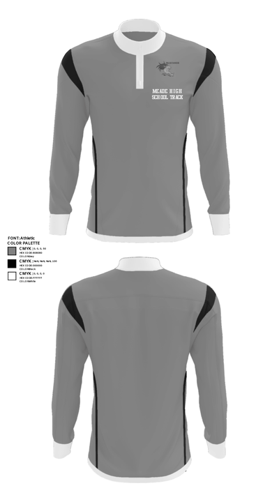 Meade High School Track 444243 Quarter Zip Jacket - 37