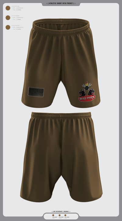 51st CTC 1263769 Athletic Shorts With Pockets - 1