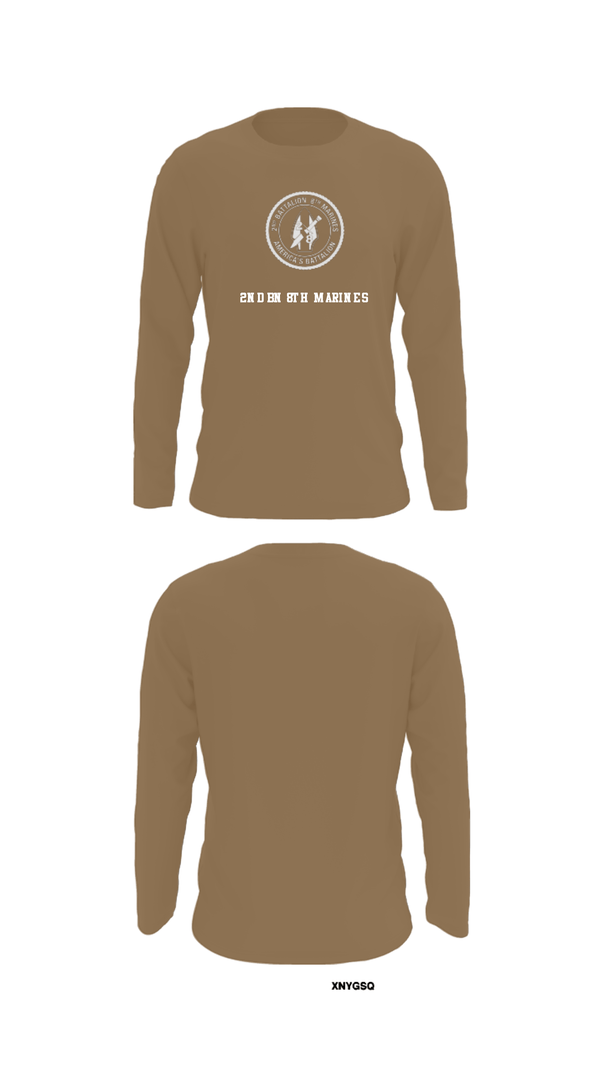 Long Sleeve Performance Shirt, 2nd bn 8th Marines, Marines, Teamtime, Team time, sublimation, custom sports apparel, team uniforms, spirit wear, spiritwear, sports uniforms, custom shirts, team store, custom team store, fundraiser sports, apparel fundraiser
