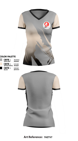Womens Short Sleeve Vneck Shirt, Geek MMA, Wrestling, Teamtime, Team time, sublimation, custom sports apparel, team uniforms, spirit wear, spiritwear, sports uniforms, custom shirts, team store, custom team store, fundraiser sports, apparel fundraiser