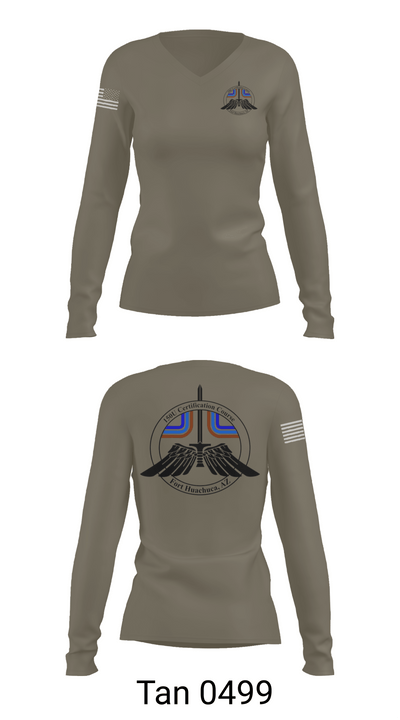 2-13th AVN REGT, 150U Certification Course 19965243 Women's Long Sleeve V-neck Shirt -1 77