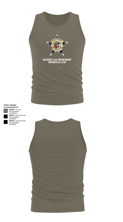Bluecrew law enforcement motorcycle club 56909917 Tank Top - 75