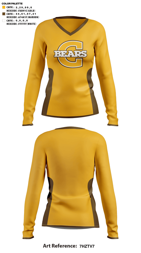 Womens Long Sleeve Vneck Shirt, Evansville Central High School Cheer, Cheer, Teamtime, Team time, sublimation, custom sports apparel, team uniforms, spirit wear, spiritwear, sports uniforms, custom shirts, team store, custom team store, fundraiser sports, apparel fundraiser