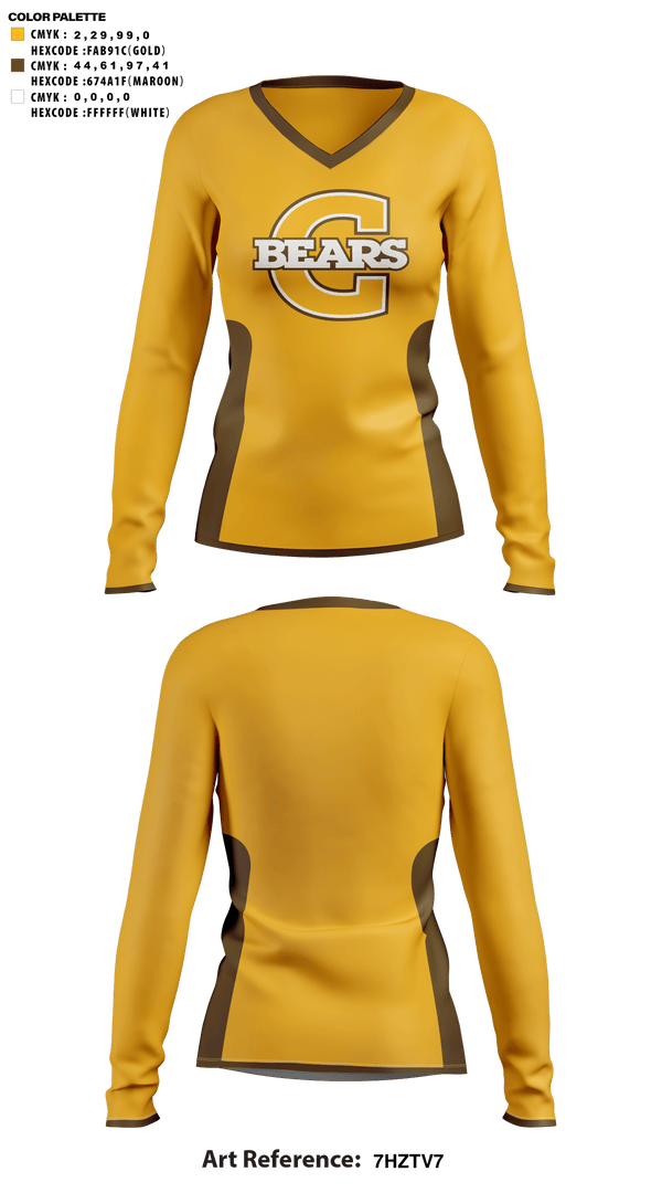 Womens Long Sleeve Vneck Shirt, Evansville Central High School Cheer, Cheer, Teamtime, Team time, sublimation, custom sports apparel, team uniforms, spirit wear, spiritwear, sports uniforms, custom shirts, team store, custom team store, fundraiser sports, apparel fundraiser