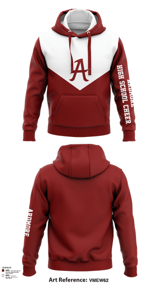 Hoodie, Ardmore High School Cheer, Cheer, Teamtime, Team time, sublimation, custom sports apparel, team uniforms, spirit wear, spiritwear, sports uniforms, custom shirts, team store, custom team store, fundraiser sports, apparel fundraiser