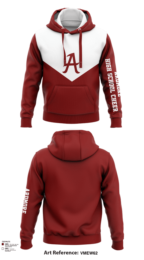Hoodie, Ardmore High School Cheer, Cheer, Teamtime, Team time, sublimation, custom sports apparel, team uniforms, spirit wear, spiritwear, sports uniforms, custom shirts, team store, custom team store, fundraiser sports, apparel fundraiser