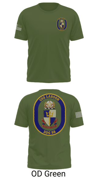Short Sleeve Performance Shirt, USS LABOON - DDG 58, Navy, Teamtime, Team time, sublimation, custom sports apparel, team uniforms, spirit wear, spiritwear, sports uniforms, custom shirts, team store, custom team store, fundraiser sports, apparel fundraiser