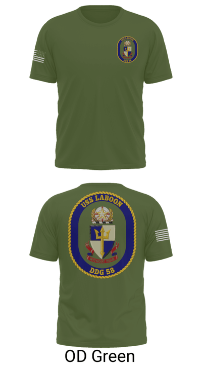 USS LABOON - DDG 58 14402394 Short Sleeve Performance Shirt - 53